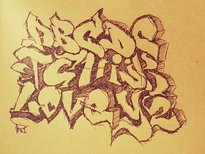 Graffity Letters drawing graffity letters sketching