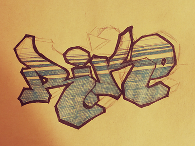 Riko drawing graffity letters sketching