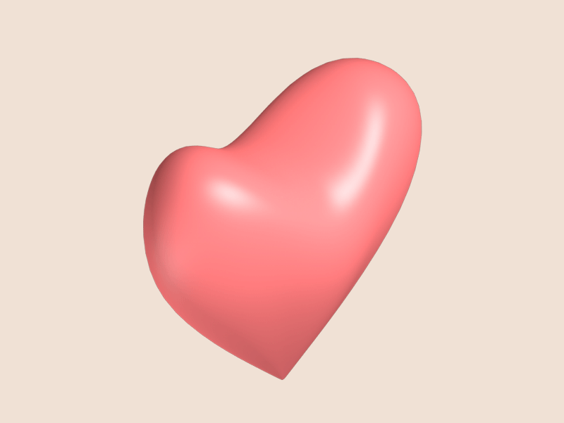 beating heart 3d animation heart isometric motion