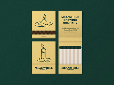 Meanwhile Brewing Co. Matchbook