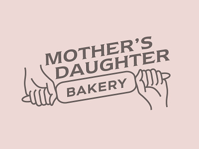 Mother's Daughter Bakery bakery branding hands logo logotype restaurant
