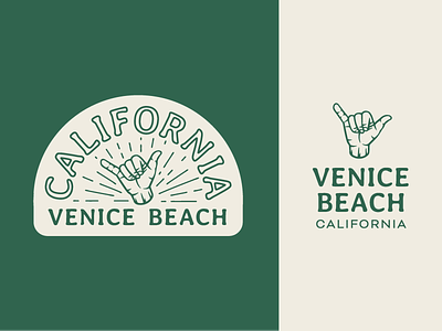 Venice Beach, California Patches badge california graphic design hang loose lettering logo patch venice beach