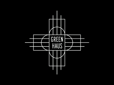 Green Haus art deco branding logo logotype minimal sans serif type typography vector