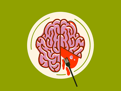 Inktober Day 2 – Mindless brain food illustration inktober procreate