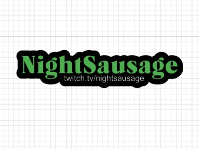 NightSausage decal graphic design logo stickers twitch