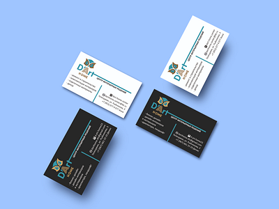 Business card branding design design bureau graphic design mockup promotion typography