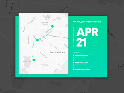 Daily UI - Map & Shipment Tracking