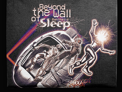 «Beyond the wall of synthetic sleep» T-shirt 3d blender3d bogotá design graphic design illustration photoshop zbrush