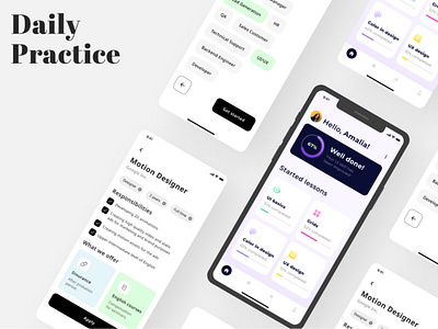 Daily UI Practice #03 mobile design ui