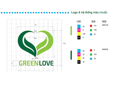 GreenLove logo branding graphic design illustration logo