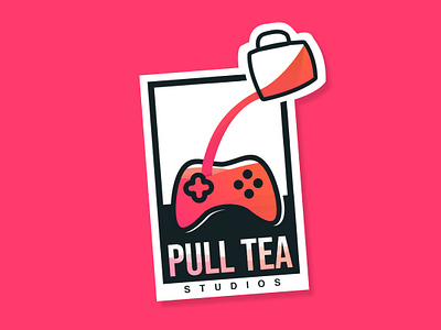 Pulltea Studios Logo design developer game identity illustration logo malaysia pull tea teh tarik