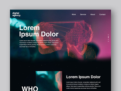 Digital Agency Web Design design developer mockup photoshop technology ui ui design web design webdesign website design