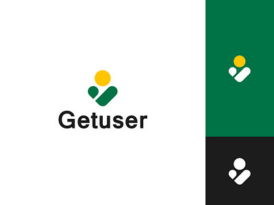Getuser（盈客） app branding design icon logo vector