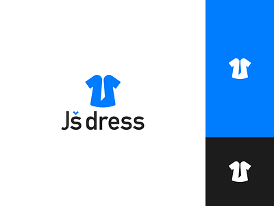 jš dress branding design icon logo