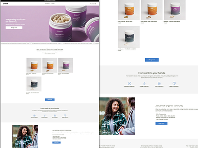 Jennah Shopify landing page