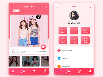 interface design app girl icons interface interface design picture ui ux