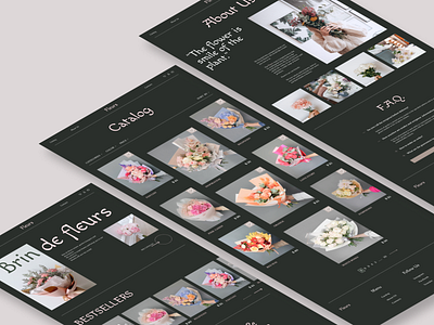 Fleurs E-commerce design interactiondesign ui ux веб вебдизайн вебдизайнер пользовательскоевзаимодействие сайтцветов цветы