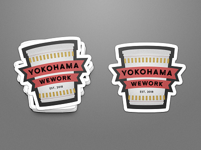 WeWork Design Exercise Sticker / Cup Noodle