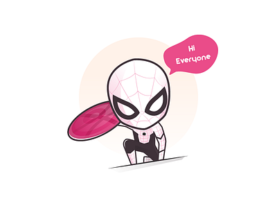 Hi Everyone! debut design dribbble illustration marvel spiderman superhero
