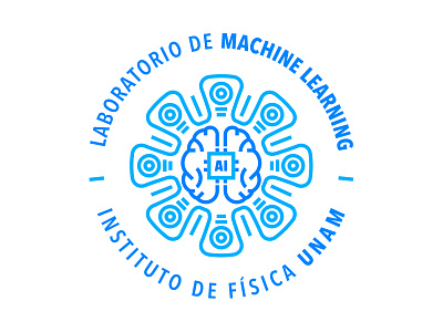 Logo Laboratorio de Machine Learning ai blue brain logo machine