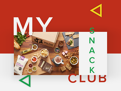 My Snack Club branding e commerce flat landing page ui design ux web
