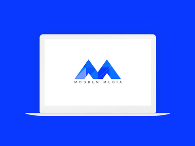 Creative Logo Design for Modren Media 2d branding clean creative design flat logo media typography ui