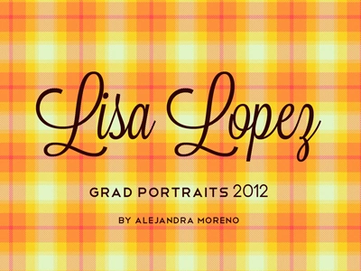 Photo DVD Album cover design cursive design graduation mcallen mcallen designer mcallen graphic designer mcallen photographer orange pattern photographer photography pink plaid portraits pretty red senior summer typography yellow