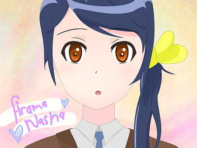 Firama animation anime anime girl cartoon cute girl kawai potrait school school girl