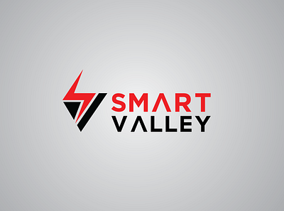 Smart Valley Electronic shop Logo (S+V) brand design branding creative logo electronic logo graphic design illustration logo logo design vector