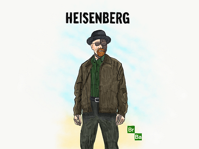 Heisenberg apple pencil art character drawing illustration ipad pro photoshop sketch the room