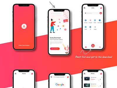 Video Downloader App UX/UI Concept