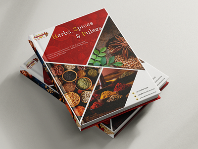 Catalog Herbs, Spices & Pulses—KITCHENHUT catalogue design concept