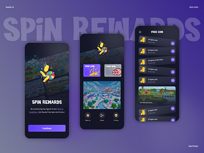 Spin Rewards UI Design branding ui