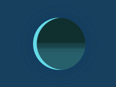 Moon Shine, Earth Shadow animation framerjs moon