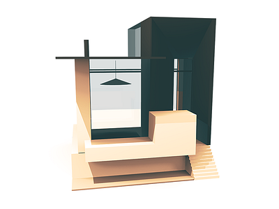 Tiny House 3d architecture house illustration
