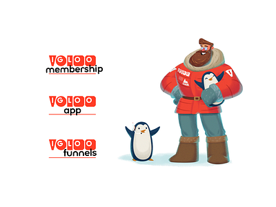 IGLOO — Visual Identity brand identity branding character design design illustration logo logo design logotype pinguin visual identity