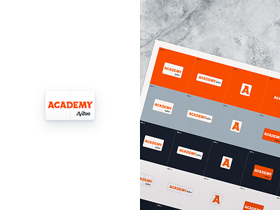 JVZoo ACADEMY — Visual Identity book brand identity branding design education illustration logo logo design logotype system visual identity