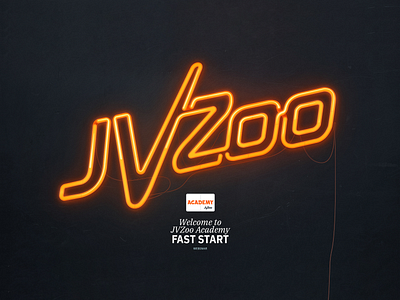 JVZoo ACADEMY — Presentation design illustration layout neon orange presentation