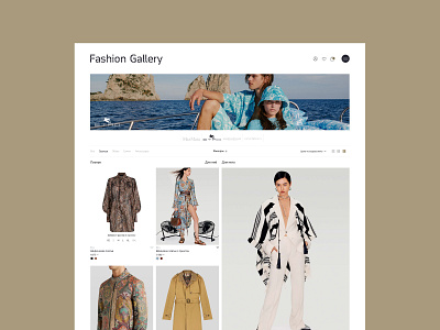 Fashion Gallery — Website blog clean e commerce fashion luxory mobile premium responsive web website