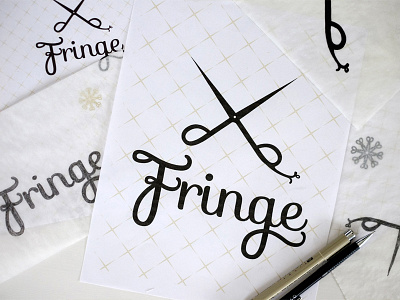 Fringe branding design illustration pattern type