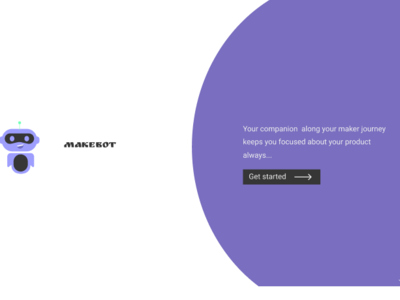 Makebot app bot design illustration web