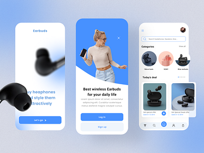 Earburd ui - Creative earbuds ui