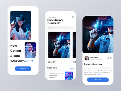 NFT app ui