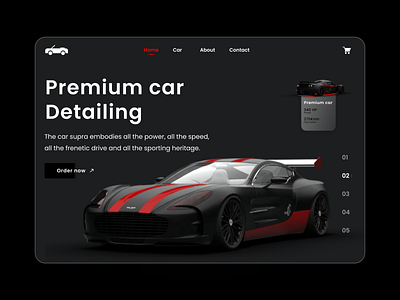 Car - Creative landing page design logo ui ui ux ux web design