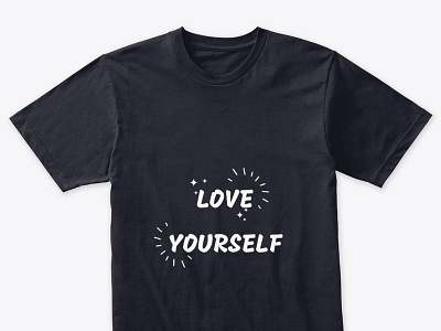 Love Yourself simple Tshirt design design simple tshirt tshit designs typography