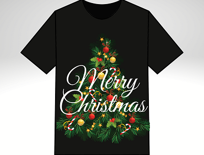 Merrry Christmas Tshirt design design graphic design simple tshirt tshit designs typography