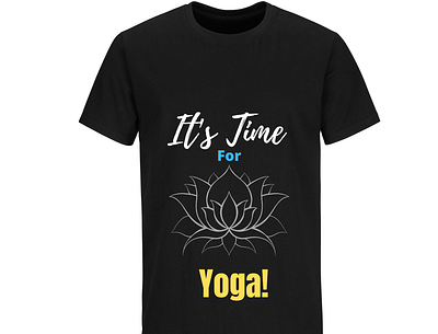 It's time for yoga Tshirt design design graphic design simple tshirt tshit designs