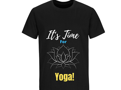 It's time for yoga Tshirt design