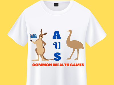 Commonwealth Games Australia T shirt Design