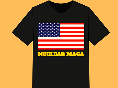 Nuclear Maga Usa Flag T shirt Design